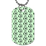 Pattern Ball Soccer Background Dog Tag (One Side) Front