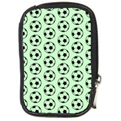 Pattern Ball Soccer Background Compact Camera Leather Case by Wegoenart