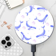 Whale Fish Sea Pattern Mammal Ocean Wireless Charger by Ravend