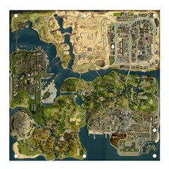 Map Illustration Grand Theft Auto Banner And Sign 4  X 4  by danenraven