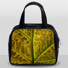 Leaf Structure Texture Background Classic Handbag (two Sides) by Wegoenart