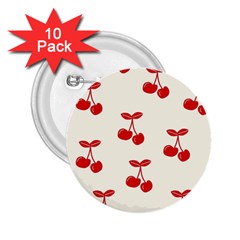 Cherries 2 25  Buttons (10 Pack)  by nateshop