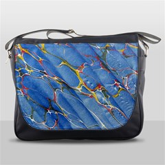 Art Marble Stone Rock Pattern Design Wallpaper Messenger Bag by Ravend