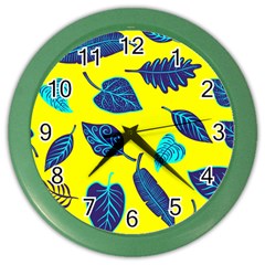 Sheets Pattern Picture Detail Color Wall Clock by Ravend