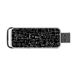 Science Einstein Formula Mathematics Physics Portable Usb Flash (one Side) by danenraven