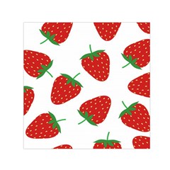 Seamless-pattern-fresh-strawberry Square Satin Scarf (30  X 30 ) by Jancukart