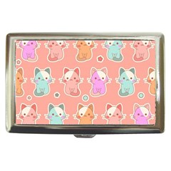 Cute-kawaii-kittens-seamless-pattern Cigarette Money Case by Jancukart