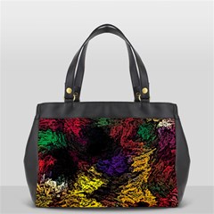 Abstract Painting Colorful Oversize Office Handbag (2 Sides) by Wegoenart