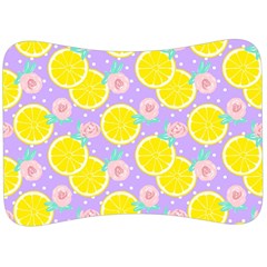 Purple Lemons  Velour Seat Head Rest Cushion by ConteMonfrey