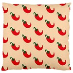 Small Mini Peppers Pink Large Cushion Case (One Side) Front