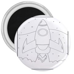 Starship Doodle - Space Elements 3  Magnets by ConteMonfrey