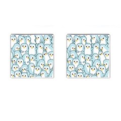 Penguin Pattern Cufflinks (square) by Wegoenart