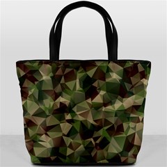 Abstract-vector-military-camouflage-background Bucket Bag by Wegoenart