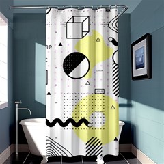 Graphic-design-geometric-background Shower Curtain 36  X 72  (stall)  by Wegoenart