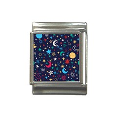 Colorful-background-moons-stars Italian Charm (13mm) by Wegoenart