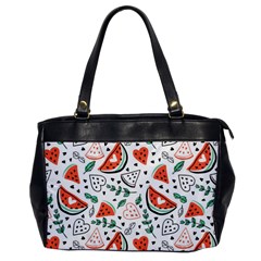 Seamless-vector-pattern-with-watermelons-mint Oversize Office Handbag by Wegoenart