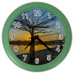 Grande Stream Landscape, Flores, Uruguay002 Color Wall Clock by dflcprintsclothing