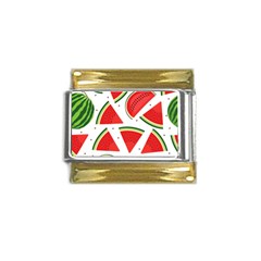 Watermelon Cuties White Gold Trim Italian Charm (9mm) by ConteMonfrey