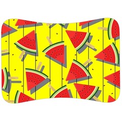 Yellow Watermelon Popsicle  Velour Seat Head Rest Cushion by ConteMonfrey