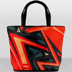 Graffiti Detail Wallpaper Texture Background Bucket Bag by Wegoenart