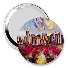 New York Skyline Manhattan City 3  Handbag Mirrors by Wegoenart