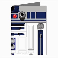 Robot R2d2 R2 D2 Pattern Greeting Card by Jancukart