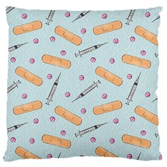 Medicine Items Large Flano Cushion Case (two Sides) by SychEva