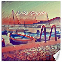 Boats On Lake Garda Canvas 20  X 20  by ConteMonfrey