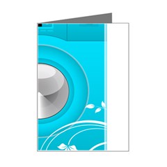 Blue Washing Machine, Electronics Mini Greeting Card by Jancukart