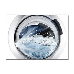 Gray Washing Machine Illustration Sticker A4 (100 Pack) by Jancukart