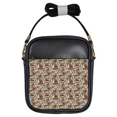 Architecture Ornaments Girls Sling Bag by Gohar