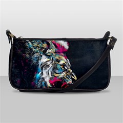 Angry Male Lion Roar Shoulder Clutch Bag by danenraven