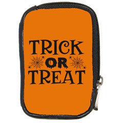 Trick Or Treat Compact Camera Leather Case by ConteMonfrey