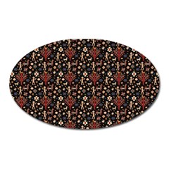 Carpet Symbols Oval Magnet by Gohar