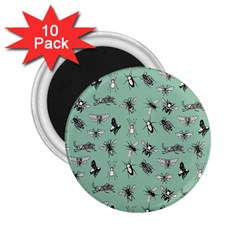 Insects Pattern 2 25  Magnets (10 Pack)  by Valentinaart