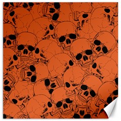 Skull Pattern Canvas 20  X 20  by Valentinaart