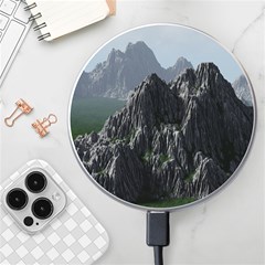 Terrain Mountain Rock Landscape Mountains Nature Wireless Charger by danenraven