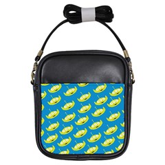 Pattern Aliens Girls Sling Bag by artworkshop