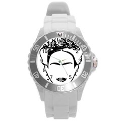 Frida Kahlo  Round Plastic Sport Watch (l) by Sobalvarro