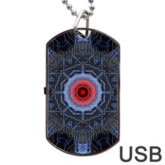 Art Robots Artificial Intelligence Technology Dog Tag Usb Flash (one Side) by Ravend