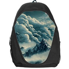 Mountains Alps Nature Clouds Sky Fresh Air Art Backpack Bag by Pakemis