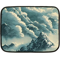 Mountains Alps Nature Clouds Sky Fresh Air Fleece Blanket (mini) by Pakemis