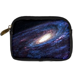 Space Cosmos Galaxy Stars Black Hole Universe Digital Camera Leather Case by Pakemis