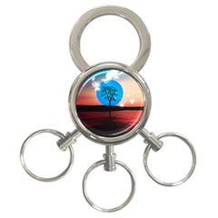 Surreal Fantasy Abstract Art Creativity Horizon 3-ring Key Chain by Pakemis