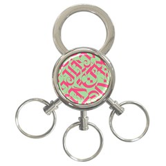 Pattern Ornament Gothic Style Elegant Font Tattoos 3-ring Key Chain by Pakemis