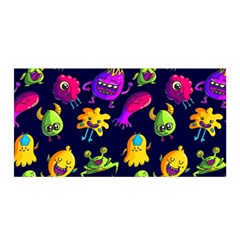 Space Patterns Satin Wrap 35  X 70  by Pakemis