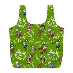 Seamless Pattern With Kids Full Print Recycle Bag (l) by Pakemis