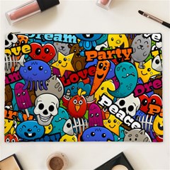 Graffiti Characters Seamless Pattern Cosmetic Bag (xxl) by Pakemis