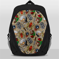 Tattoo Pattern Backpack Bag by Pakemis