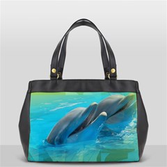 Beautiful Dolphins Oversize Office Handbag (2 Sides) by Sparkle